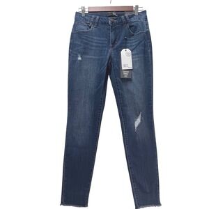 1822 Jeans NWT Women's Denim Vintage Ankle Skinny Distressed Dark Wash Size 6